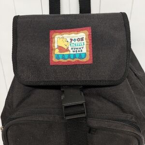 Vintage Disney Winnie the Pooh Active Hunny Bear Wear Drawstring Backpack Bag